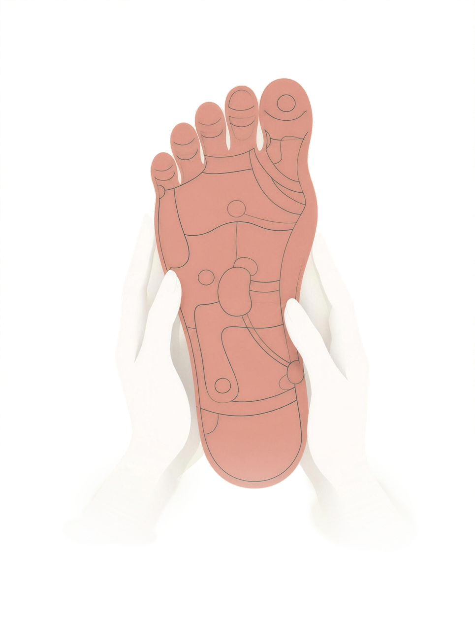 Reflexologie-illustration - Grande reflexologie-plantaire
